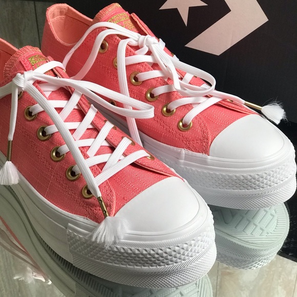 Converse Ctas Lift OX Canvas Driftwood Pink W - Picture 2 of 9